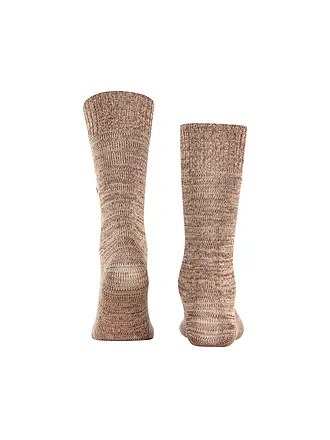 BURLINGTON | Chaussettes KNITTING HILL 40-46 black | camel